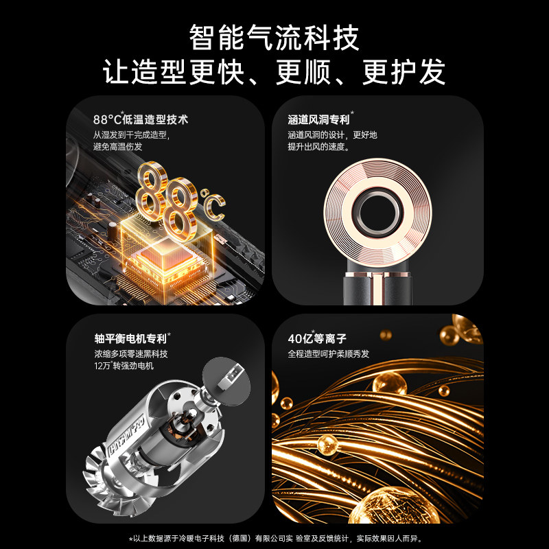 高珀零速龙卷风自动卷发棒直发器等离子护发速干家用高速吹风机,淘宝优惠券,粉丝福利购,淘宝优惠卷