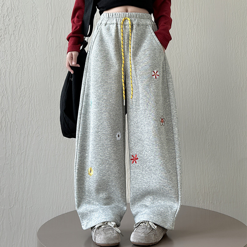 女童弯刀裤春秋款洋气女大童裤子春季运动裤儿童休闲裤春装直筒裤,淘宝优惠券,粉丝福利购,淘宝优惠卷