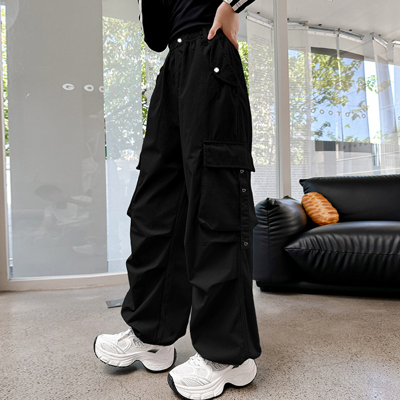 女童加绒工装裤秋冬款2025新款女大童裤子冬季加厚儿童运动裤冬装,淘宝优惠券,粉丝福利购,淘宝优惠卷