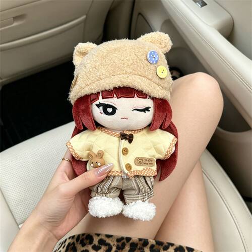 miniso20厘米jennie联名棉花娃娃娃衣可爱超萌20cm金珍妮换装衣服 - 图2