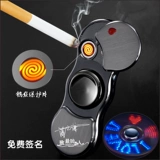 Волчок для пальца, ветрозащитная креативная мужская разноцветная крутящаяся зажигалка с зарядкой, популярно в интернете, «сделай сам», делается под заказ