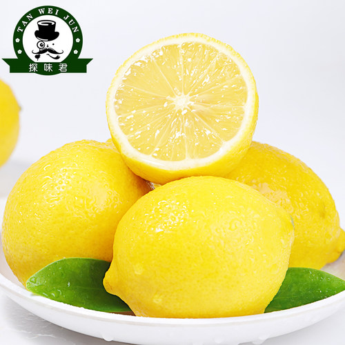 四川安岳黄柠檬新鲜水果当季精选皮薄一级香水柠萌甜柠檬5斤包邮9-图3