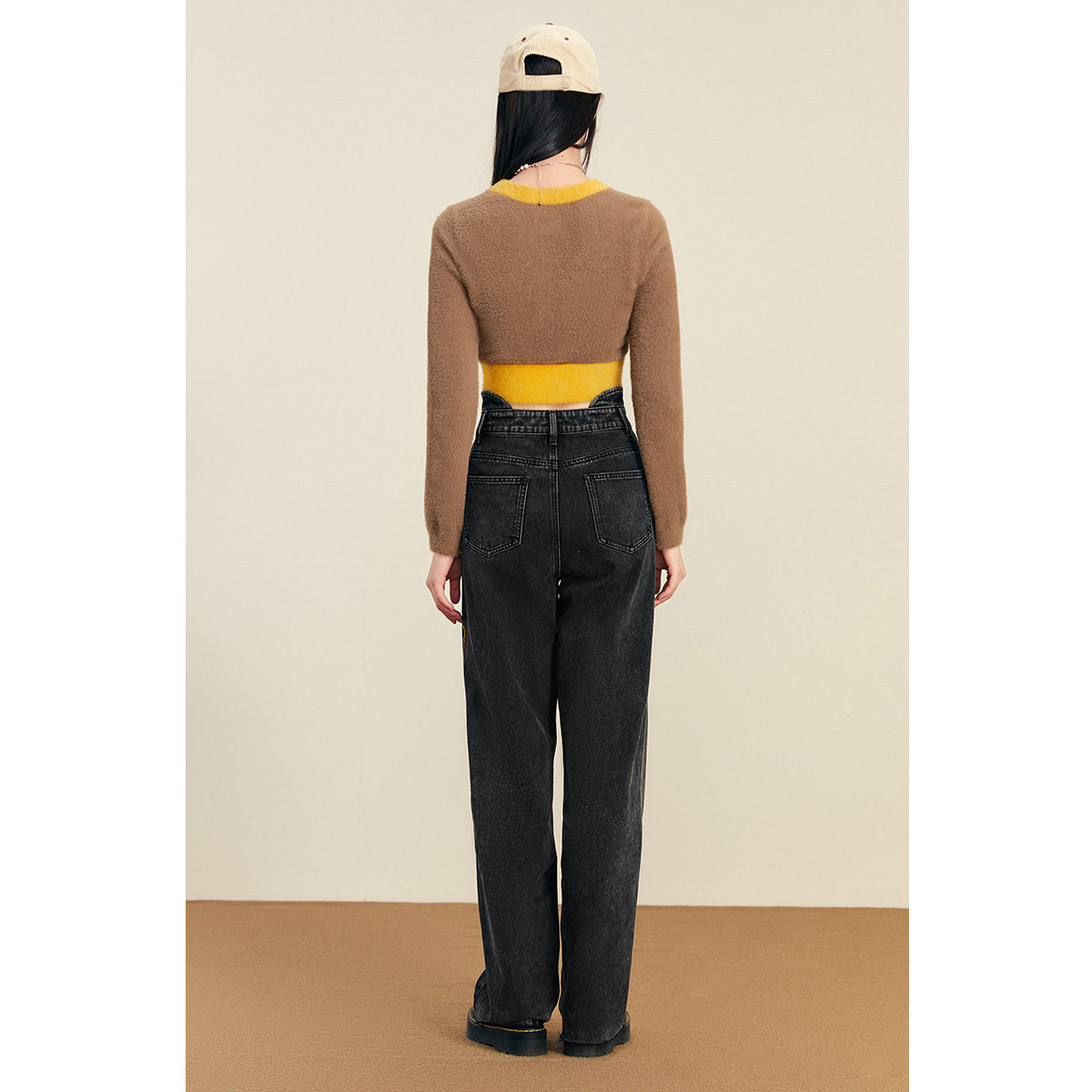 太平鸟童趣直筒2022春季新款牛仔裤 太平鸟广仁牛仔裤