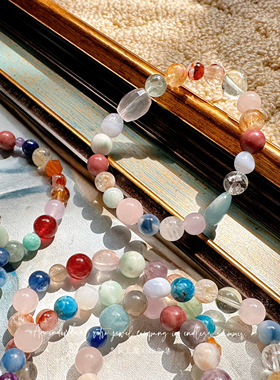 天然多宝水晶幸运情侣小众手链