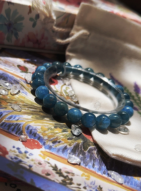 威尼斯天然蓝磷灰石手链