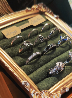 情侣对戒素圈银戒指女复古轻奢风