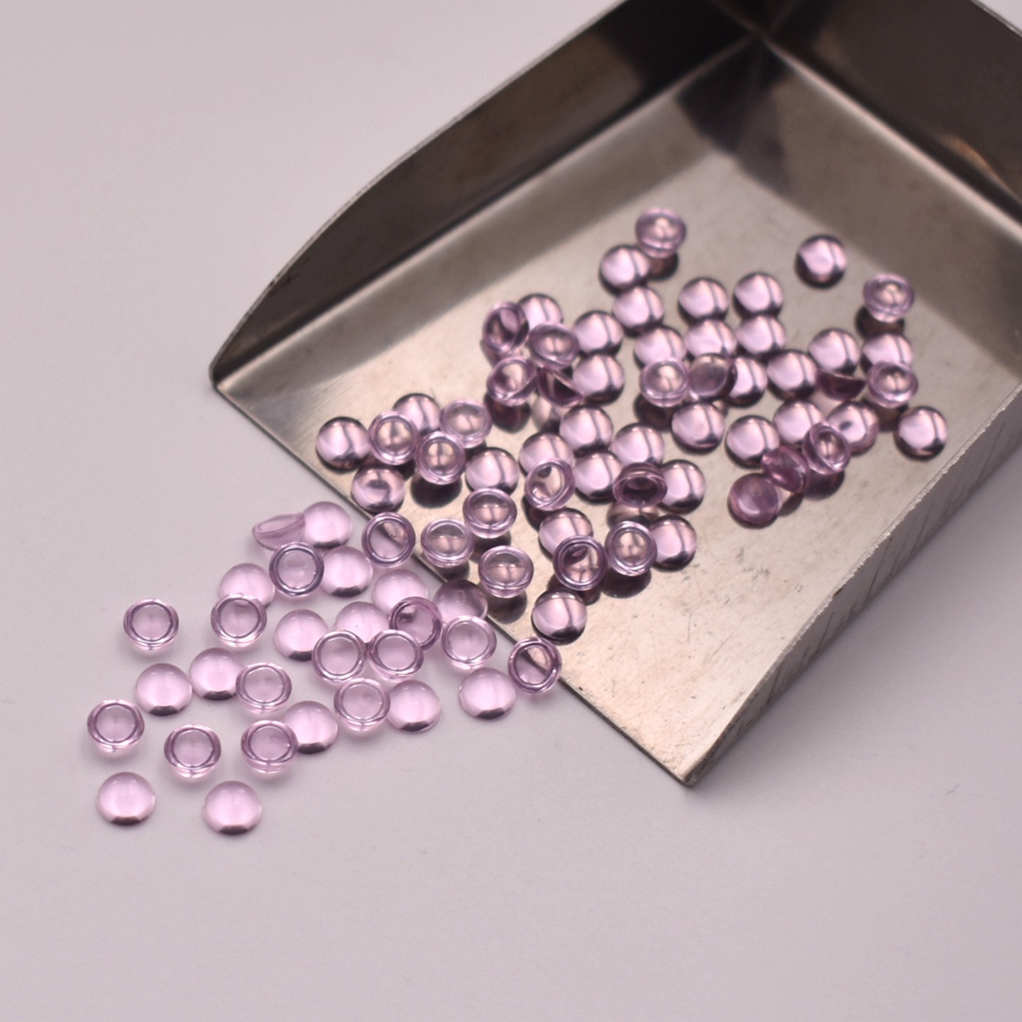 平底粉红玻素面圆形宝石2mm3mm4mm5mm配石耳坠吊坠首饰美甲钻diy,淘宝优惠券,粉丝福利购,淘宝优惠卷