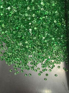 散装天然沙弗莱宝石裸石0.7-2.0圆形戒指手链首饰镶嵌配石补石