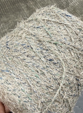 标价一桶1.9斤价格 意大利进口特色羽毛亚麻线春夏季手工毛衣编织