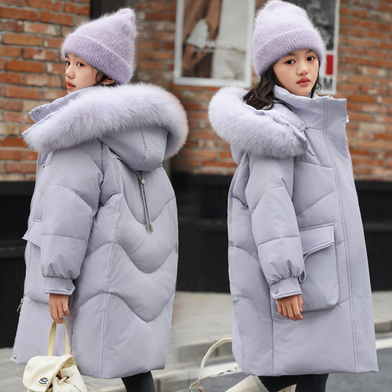 2025新款儿童羽绒服女童中长款中大童加厚白鸭绒亲子装冬装外套,淘宝优惠券,粉丝福利购,淘宝优惠卷