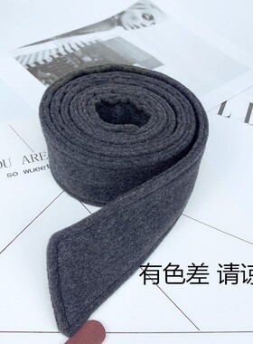 黑色双面呢羊绒大衣腰带装饰