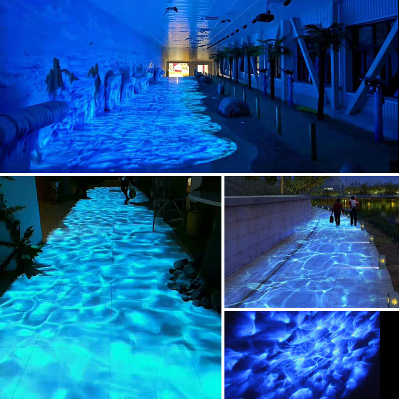 led动态水纹灯海洋世界亮化工程户外地面流水效果投影灯防水波纹_虎窝淘