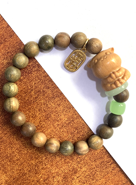 新中式古风单圈可爱猫咪手链