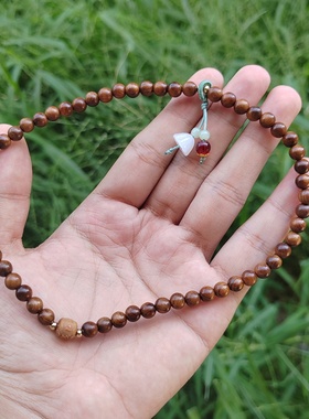 花梨木双圈手串佛珠念珠手持创意