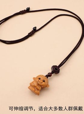 檀木十二生肖吊坠挂件