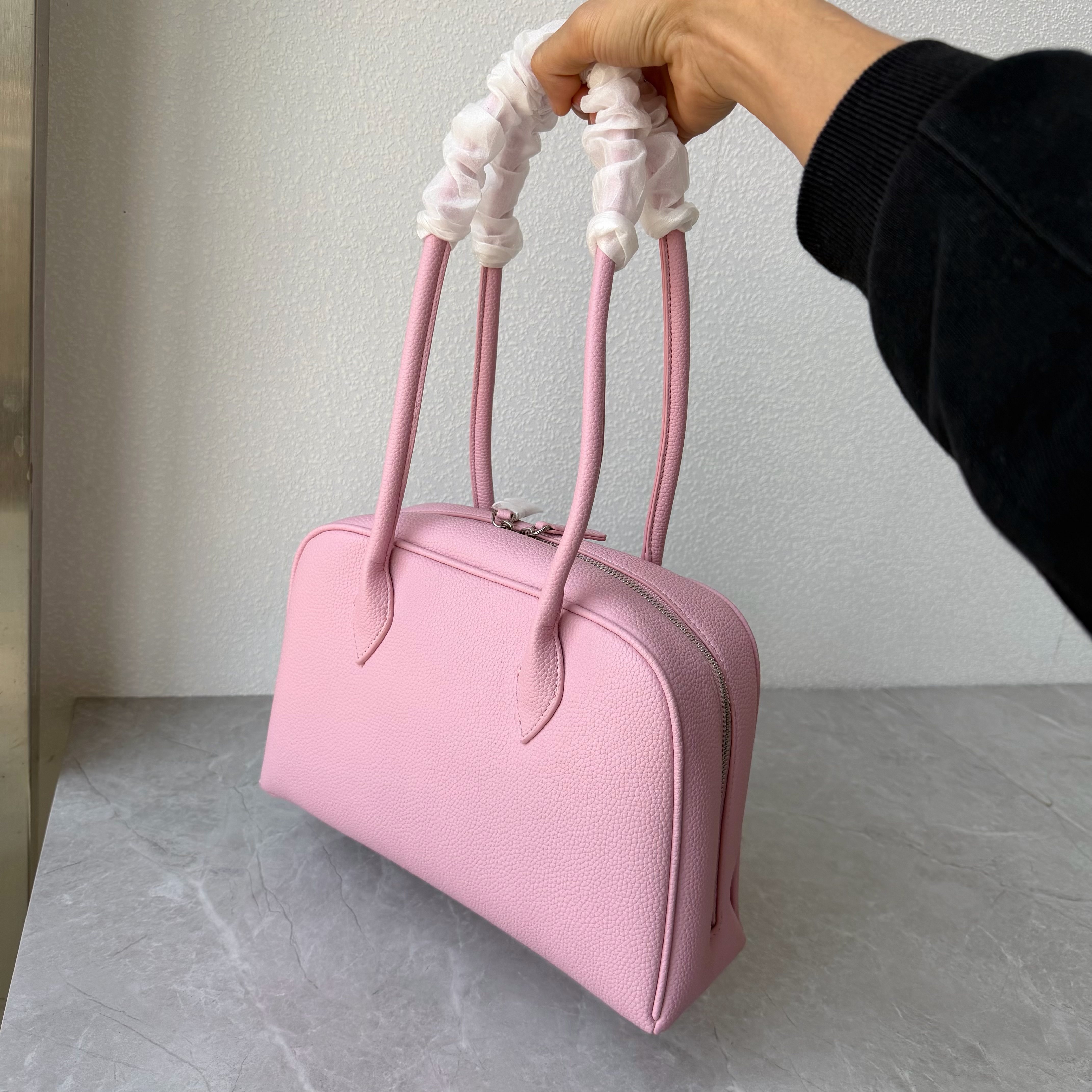 广州货~进口pu保龄球单肩包轻便大容量波士顿包韩版通勤手提女包,淘宝优惠券,粉丝福利购,淘宝优惠卷