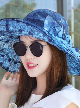 网红女夏天遮阳帽防晒太阳帽帽子
