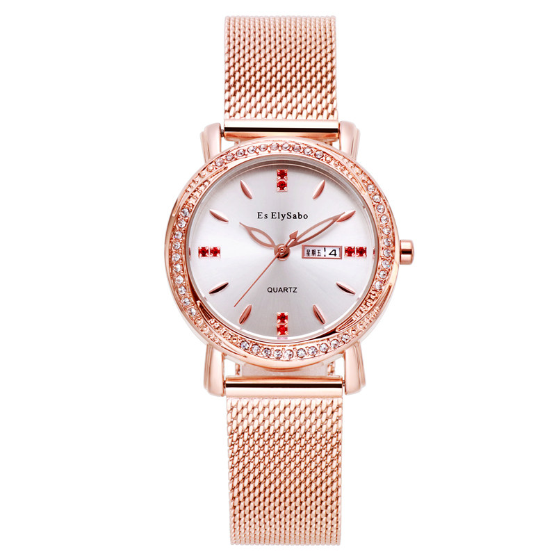 伊莉萨博时尚女士简约气质防水女表 eselysabo国产腕表