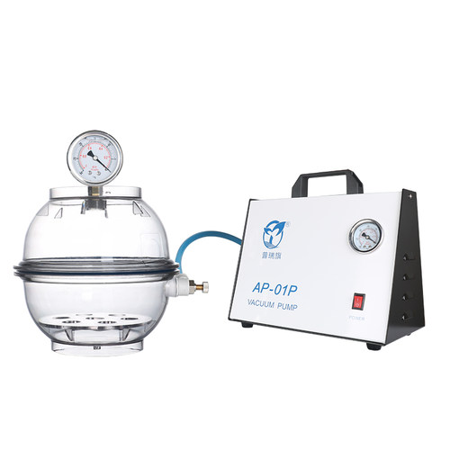 实验室塑料真空干燥器 防漏150/250/300mm双阀门带压力表聚碳酸酯 减压抽真空干燥皿 透明真空不易裂防潮缸 - 图3