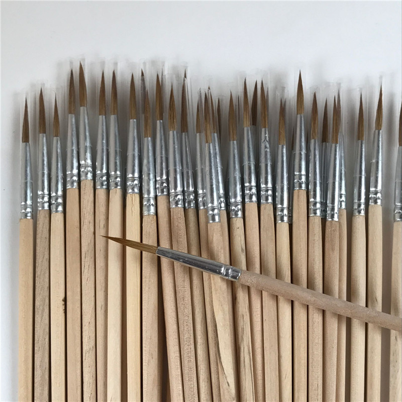 狼嚎水粉笔工业用油漆毛笔水彩画笔国画毛笔大中小颜料笔刷勾线笔 - 图2
