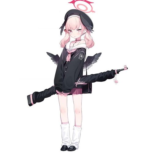 《蔚蓝档案》下江小春cos服 落肩水手服套装 - 图0