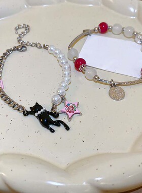 甄媛银饰女纯银简约手链