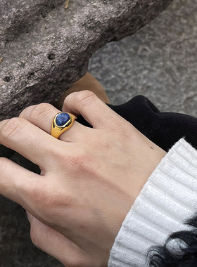 甄媛银饰女纯银简约戒指