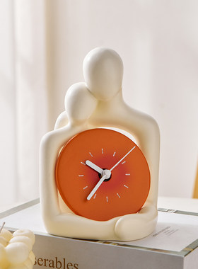 复古时钟情侣装饰品摆件客厅卧室简约高级感小众家居好物艺术软装