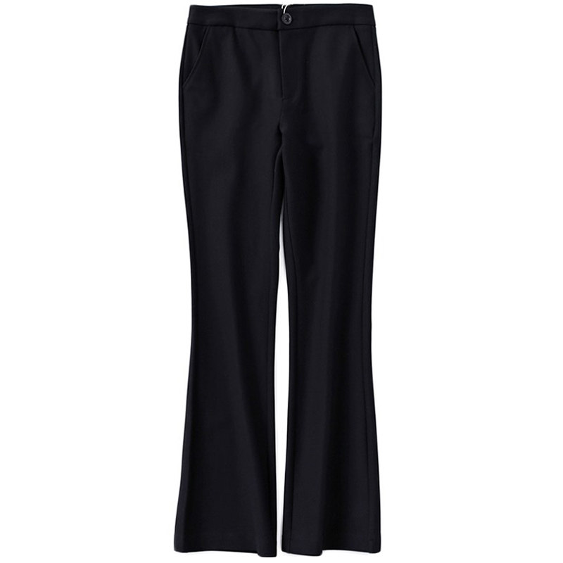 冰丝子女夏季秋装微职业黑色西装裤 安腾画沙休闲裤