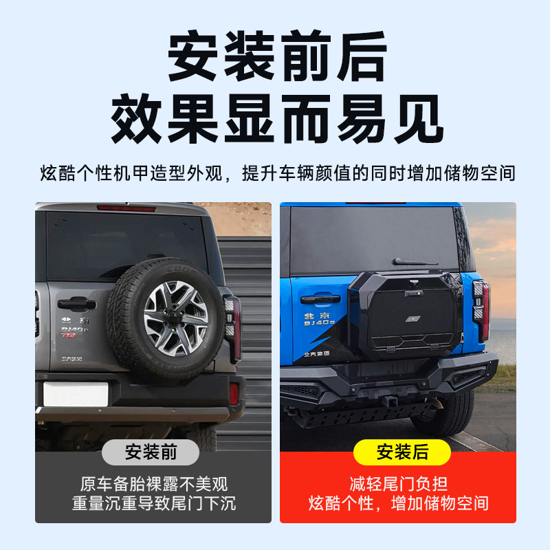 适用全新北京bj40尾门小书包改装减重多功能推展储物箱工具收纳箱,淘宝优惠券,粉丝福利购,淘宝优惠卷