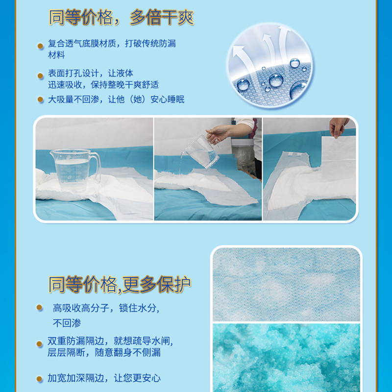 一把手成人纸尿裤老年人产妇尿不湿加大号XL新品包邮箱装精品64片