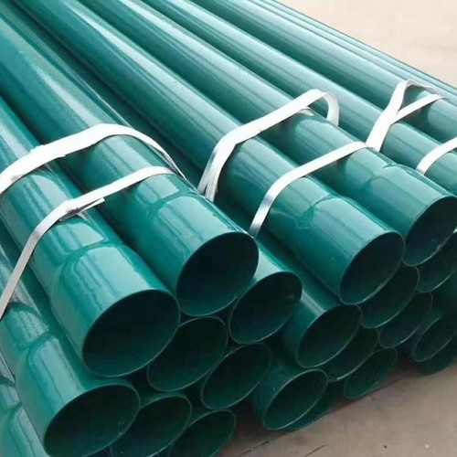 热浸塑钢管 穿线钢管50 100 150 175 200电力电缆保护管 埋地套管 - 图1