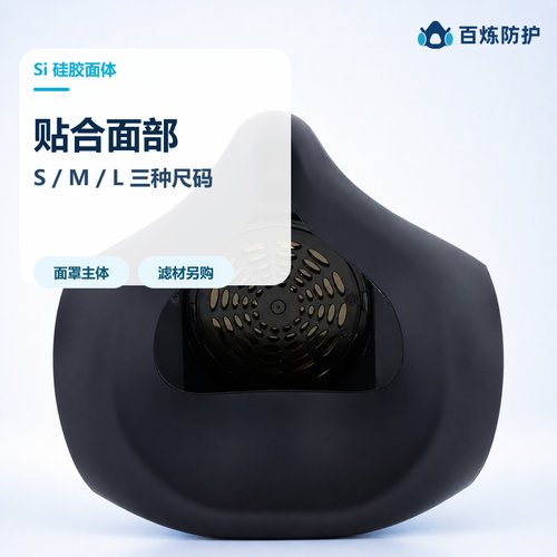 SHIGEMATSU日本重松TW08S硅胶防尘防毒半面罩 传声器喷漆焊接用 - 图1