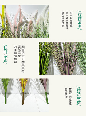 风造景绿植芦苇仿真ins观