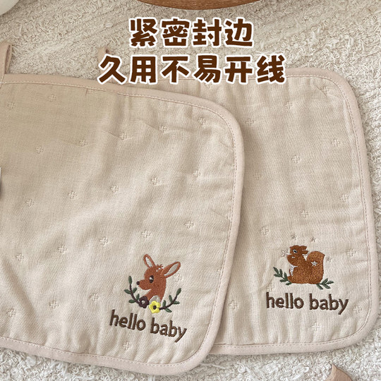 Baby Square Handtuch Neugeborenes reines Baumwoll Gaze Speichel Handtuch Baby Super weich