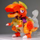 The original fashionable little dinosaur that can turn into a ball is a finished product