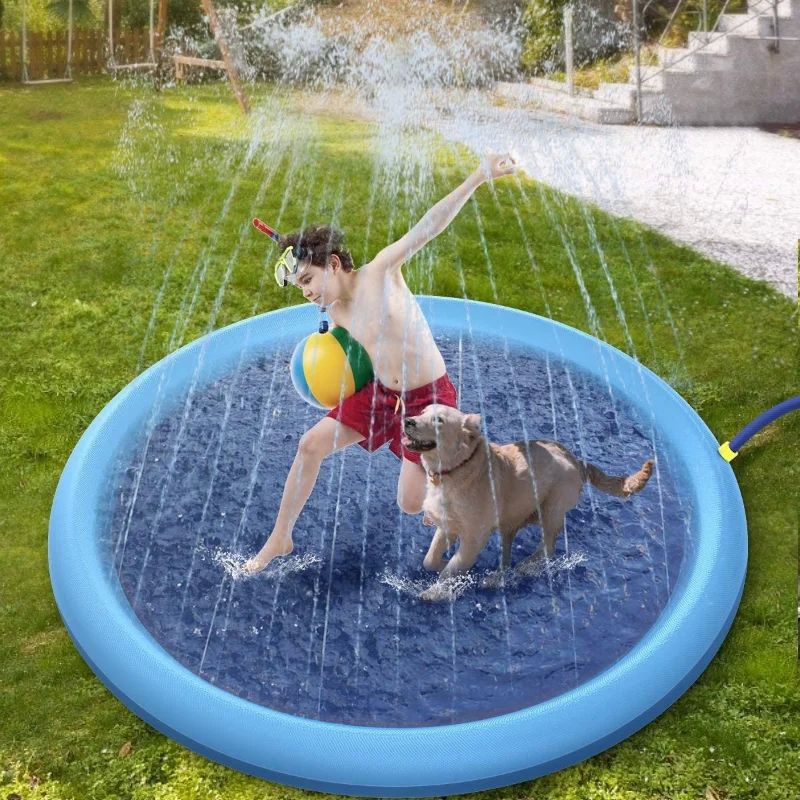 Thickened Non-Slip Pet Spray Pad Inflatable Water Spray Pad-图0