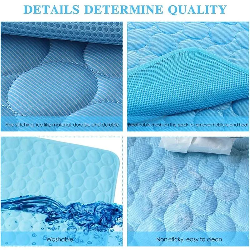 Summer Dog Cooling Mat Dogs Cat Blanket Sofa Breathable Pet-图0