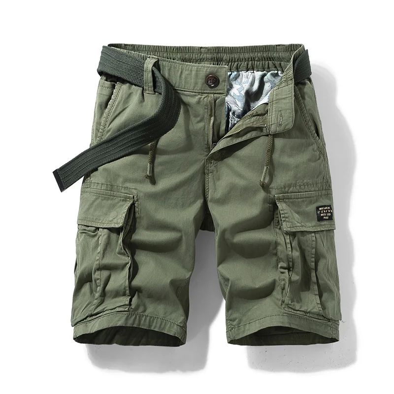 2023 New Mens Summer Cotton Army Tactical Cargo Shorts Fashi - 图2