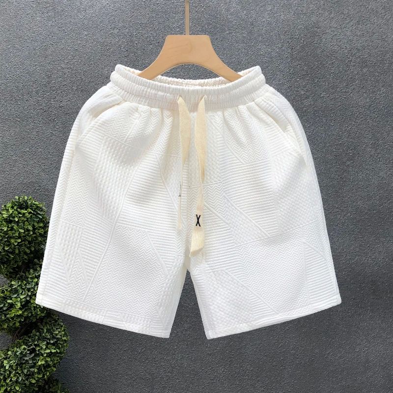 Fashion Simple Pattern Shorts Men's Summer Loose Drawstring - 图2