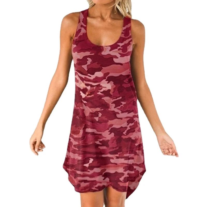 lus Size Women Camouflage  Fashion Women Casual -ne Sleeeles - 图0