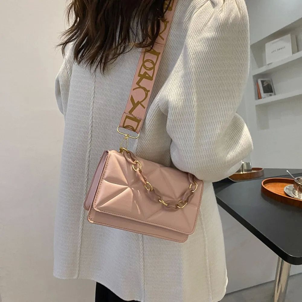 Winter Large Shoulder Bags for Women Stone Pattern PU Leathe