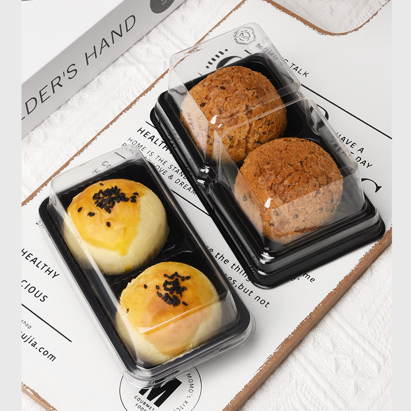 2粒装肉松小贝蛋黄酥月饼西点两格糕点肉松小贝泡芙雪媚娘包装盒,淘宝优惠券,粉丝福利购,淘宝优惠卷