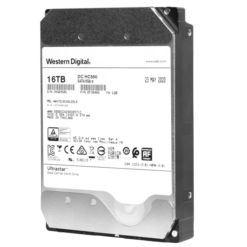 WD/西部数据 WuH721816Ale6L4 16T Enterprise -level Server SATA Mechanical Hard Disk