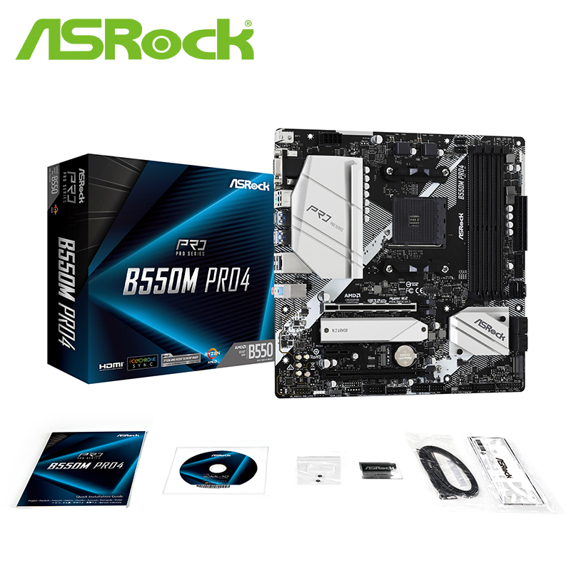 ASROCK/华擎科技 B550M Pro4主板 AMD B550 MATX主板支持3-5代CPU-图3