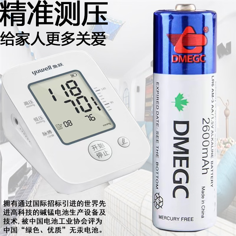 DMEGC5号电池指纹锁专用密码锁智能电子门锁血压计适用凯迪仕电池 - 图0