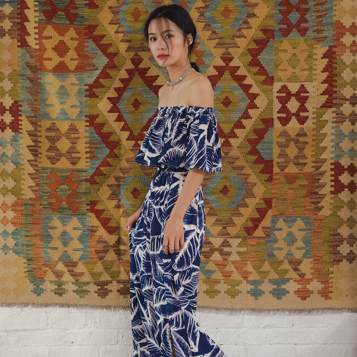 度假女王名媛波西米亚民族风沙滩裙 holidayqueen连衣裙