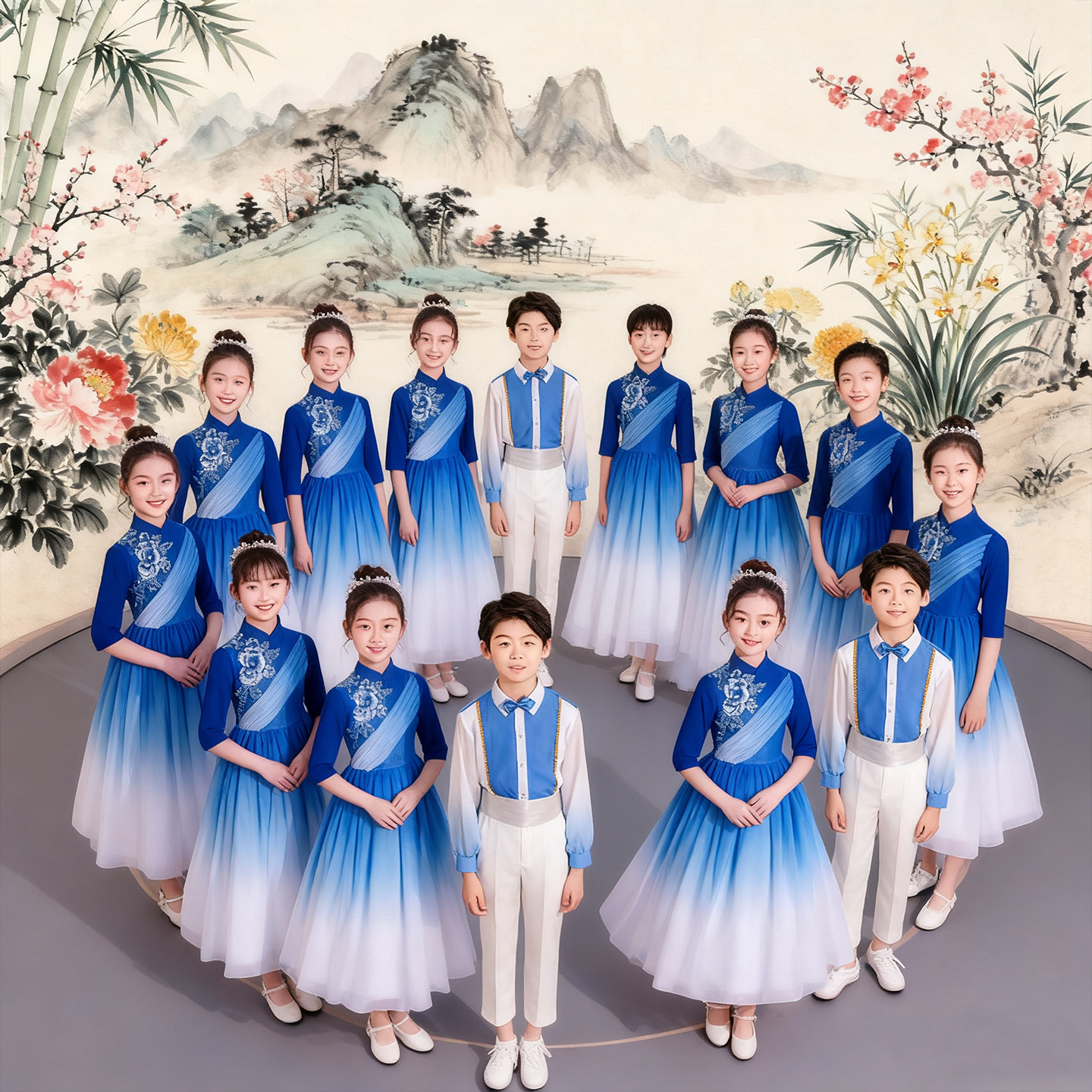 元旦儿童演出服古筝合唱表演服服装民乐琵琶国风汉服新款女童礼服,淘宝优惠券,粉丝福利购,淘宝优惠卷