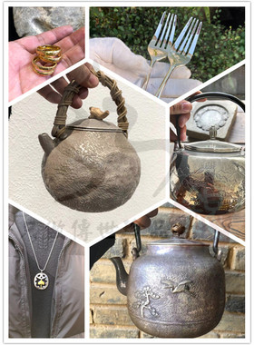 原创定制足金链接来料加工银饰