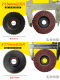 2 inch 3 inch louver wheel small pneumatic angle grinder grinding wheel